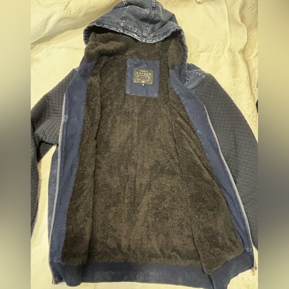 Oxygen Size Medium denim mix jacket with hood - Picture 4 of 6